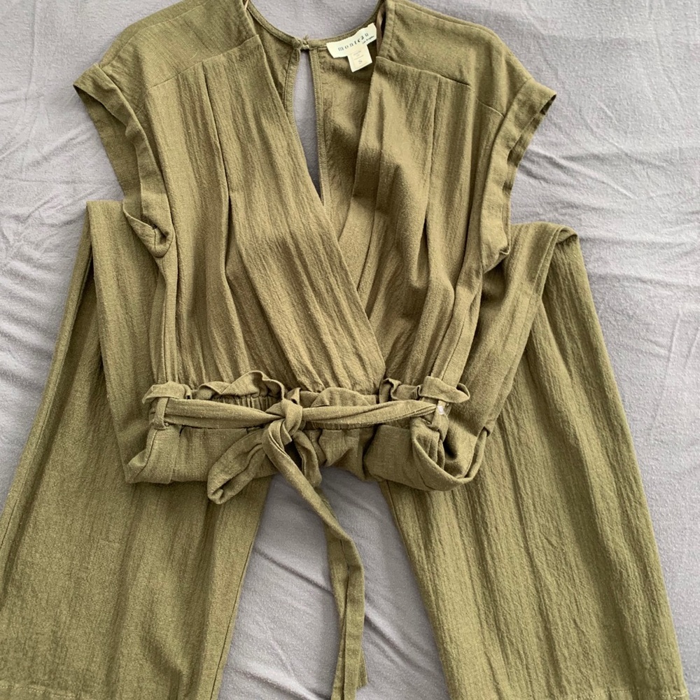 Green jumpsuit